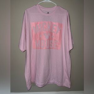 Disney Mickey Mouse Pink Graphic Short Sleeve Tee - NWOT
